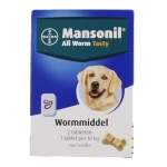 Mansonil Hond All Worm Tasty Tabletten - Afbeelding 1