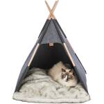 Trixie Schuilplaats Tipi Vilt Antraciet - Afbeelding 1