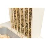 Trixie Voederstation Met Voerbak / Waterbak / Hooiruif Hout Naturel - Afbeelding 5