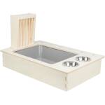 Trixie Voederstation Met Voerbak / Waterbak / Hooiruif Hout Naturel - Afbeelding 6