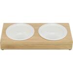 Trixie Voerbak Waterbak-Set Keramiek / Bamboe - Afbeelding 3