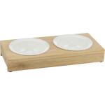 Trixie Voerbak Waterbak-Set Keramiek / Bamboe - Afbeelding 4
