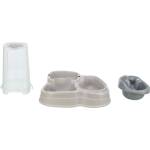 Trixie Voerdispenser En Waterdispenser Kunststof Grijs / Taupe - Afbeelding 2