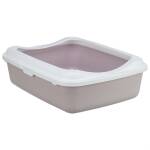 Trixie Kattenbak Classic Met Rand Lila / Wit - Afbeelding 1
