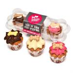 The Barking Bakery Mini Iced Woofins Vanilla En Carob Trio Assorti - Afbeelding 1