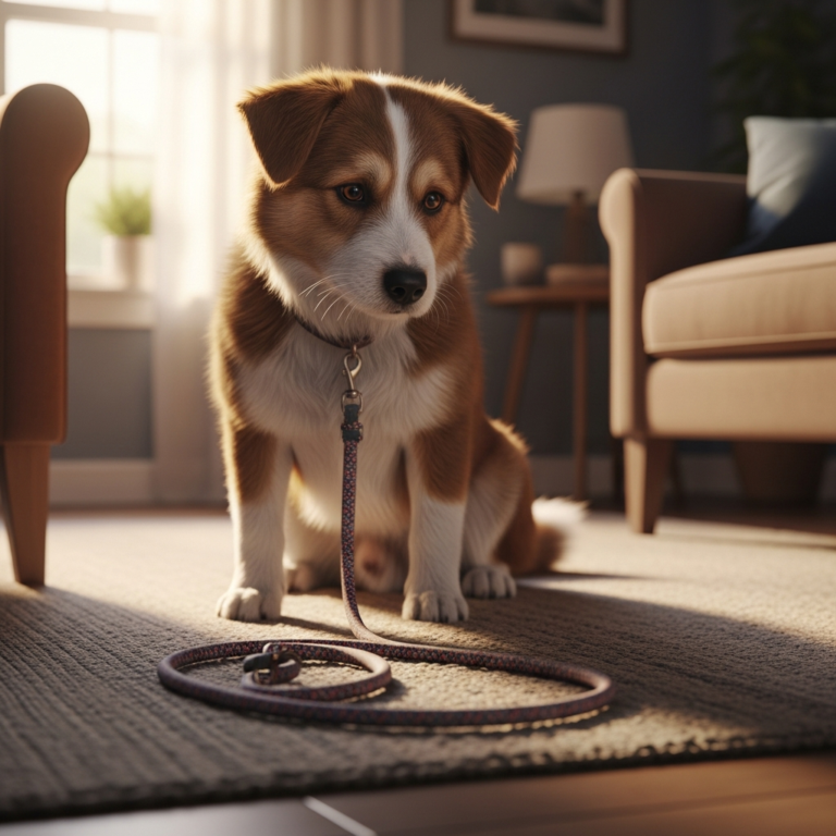 Hond heeft angst voor de riem: rustig opbouwen naar ontspannen lopen