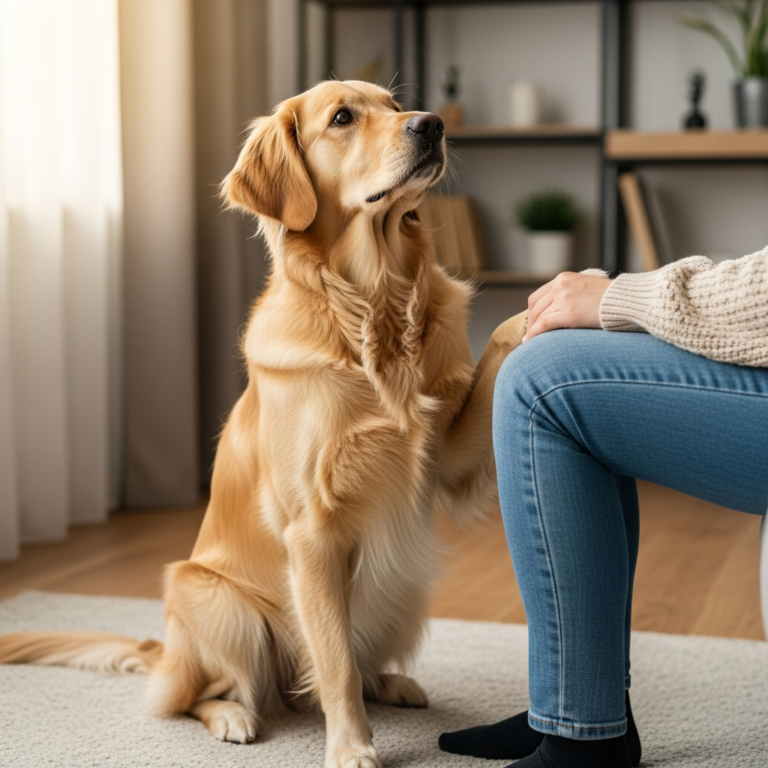 Hond vraagt aandacht met poot: wat wil je hond je zeggen?