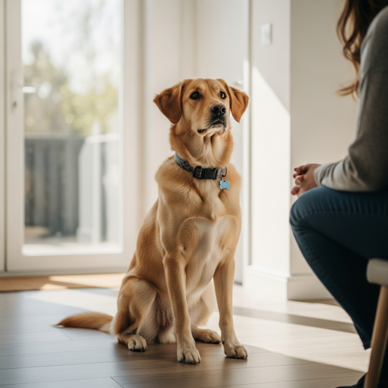 Hond springt op tegen mensen: rustig afleren in haalbare stappen
