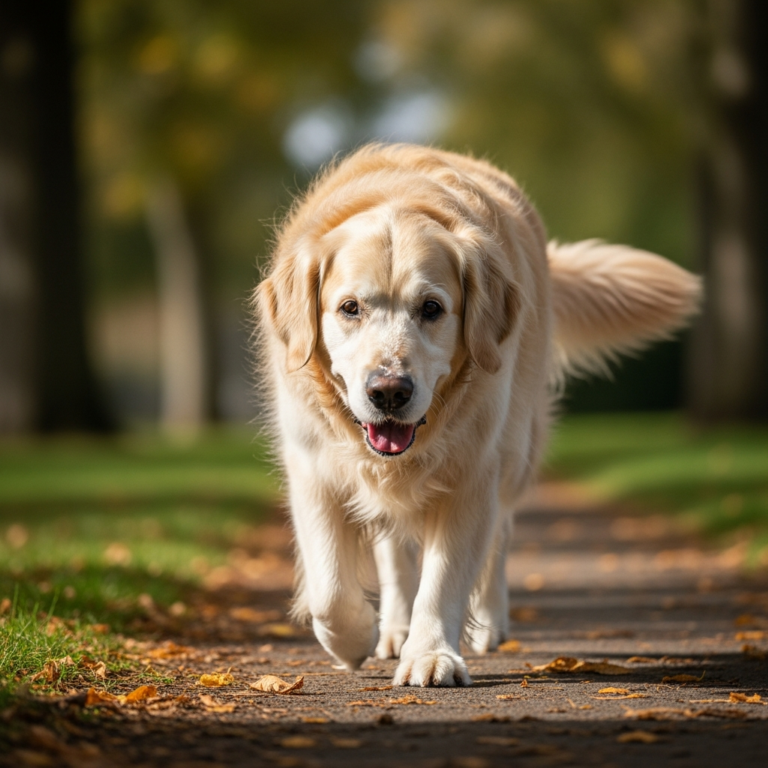 Langzaam lopen bij oudere honden: normaal of een signaal?