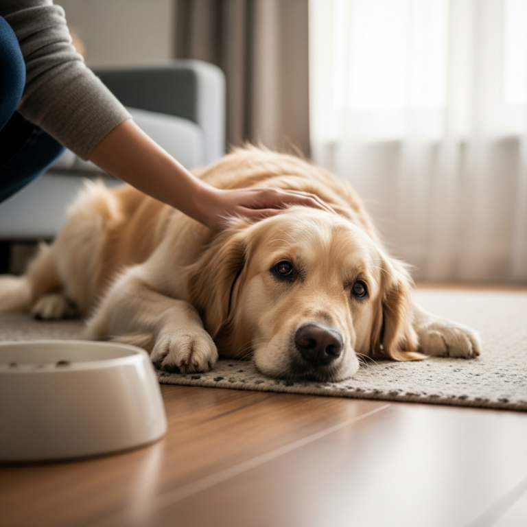 Hond braakt onverteerd voedsel: wat kan er aan de hand zijn?